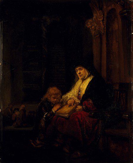 Rembrandt, Prophetess Anna in the Temple