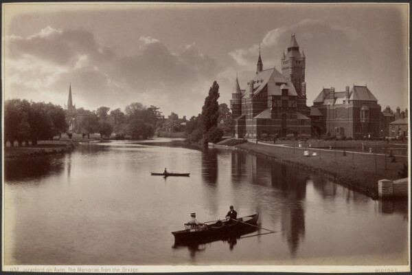 Francis Bedford, Stratford on Avon. The Memorial from the Bridge