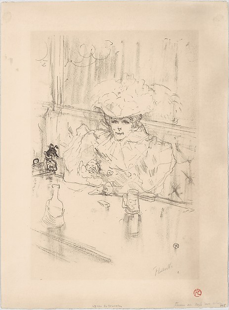 Henri de Toulouse-Lautrec, At the Brasserie Hanneton