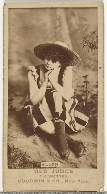 Goodwin & Company, Allen, from the Actors and Actresses series (N171) for Old Judge Cigarettes