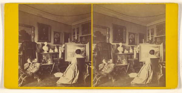 Unknown, [Woman at easel painting]