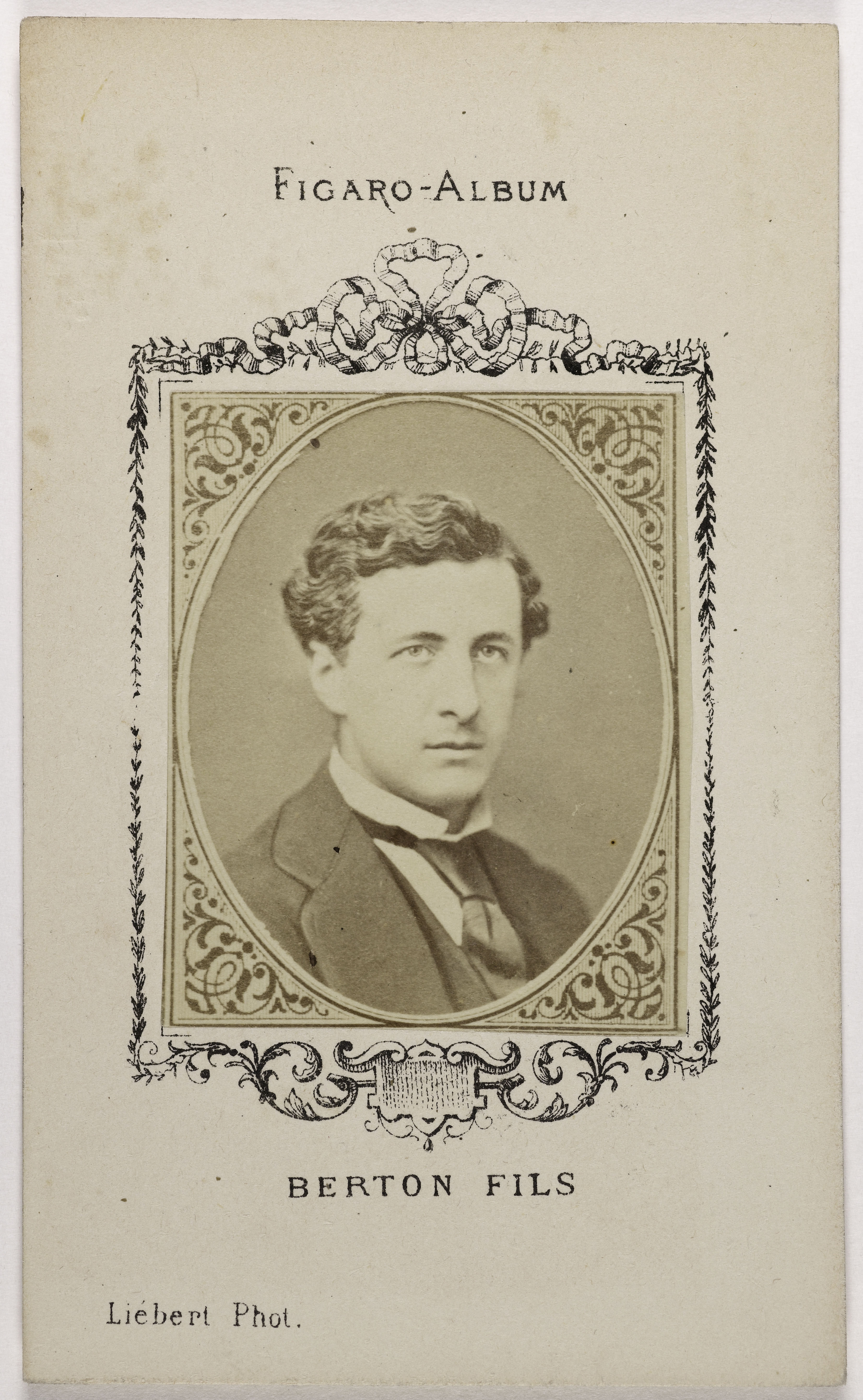 Alphonse Liébert, Portrait de Pierre Berton (1842-1912), (acteur et auteur dramatique)