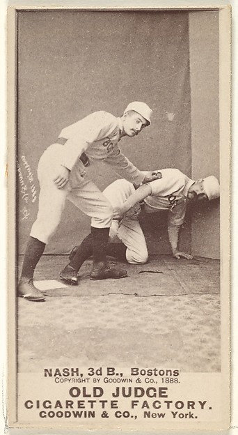 Goodwin & Company, Nash, 3rd Base, Boston, from the Old Judge series (N172) for Old Judge Cigarettes