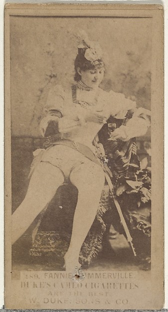 W. Duke, Sons & Co., Card Number 189, Fannie Summerville, from the Actors and Actresses series (N145-5) issued by Duke Sons & Co. to promote Cameo Cigarettes