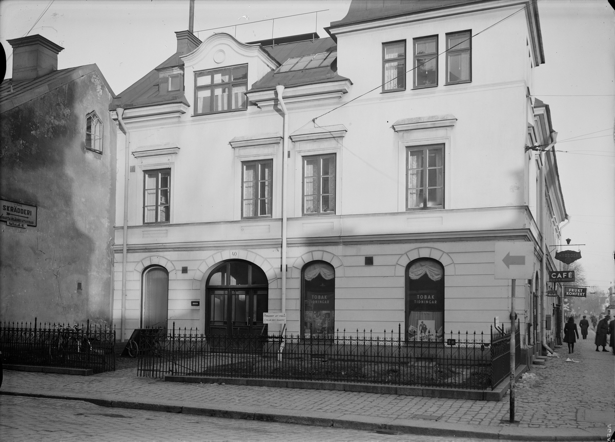 Paul Sandberg, Kungsgatan - Vaksalagatan, kvarteret Oden Ygg, Uppsala 1944