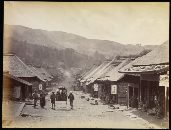 Felice Beato, View of Hakoni Village