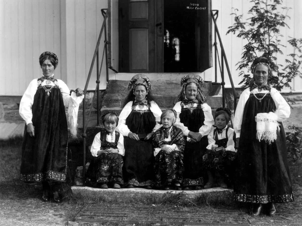 Anders Beer Wilse, Kvinne og barnedrakter, Buskerud