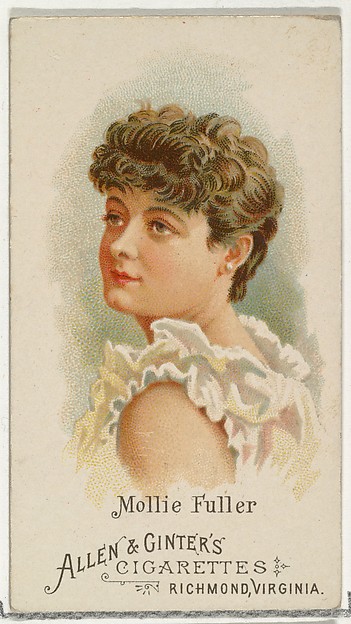 Allen & Ginter, Mollie Fuller, from World's Beauties, Series 1 (N26) for Allen & Ginter Cigarettes