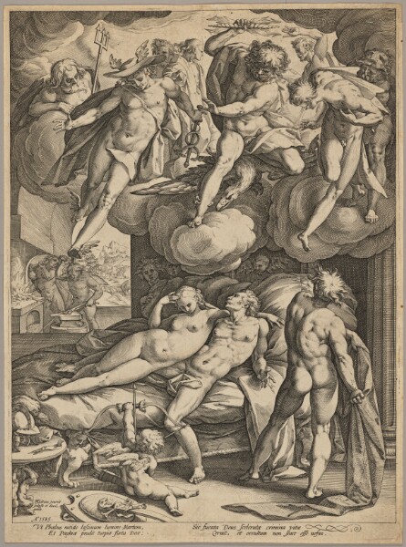Hendrick Goltzius, Mars and Venus Surprised by Vulcan