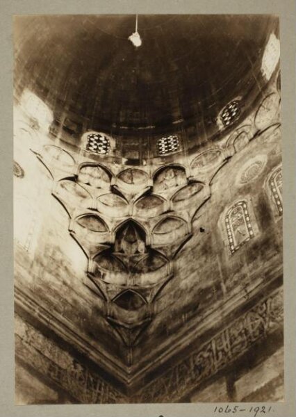 K.A.C. Creswell, Pendentive of dome at the mausoleum of Mamluk Amir Janim al-Bahlawan, Cairo