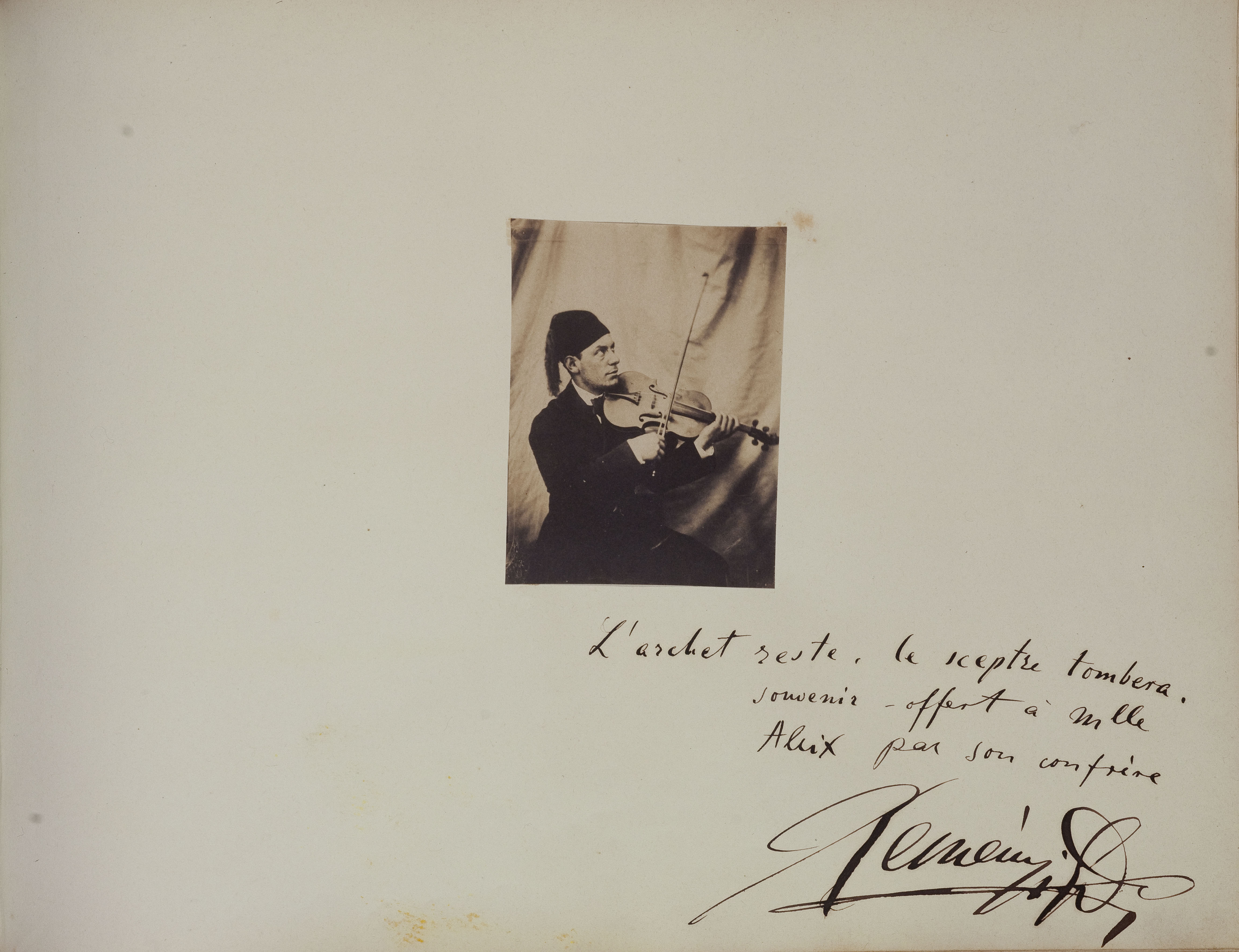 Auguste Vacquerie, Le violoniste hongrois Réményi