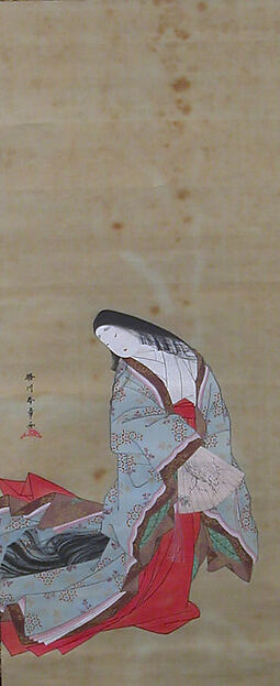 Katsukawa Shunshō　勝川春章, Young Lady in Waiting