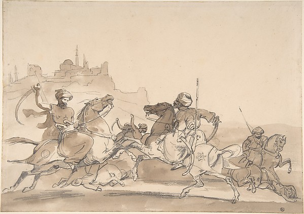 Théodore Géricault, Combat of Oriental Horsemen