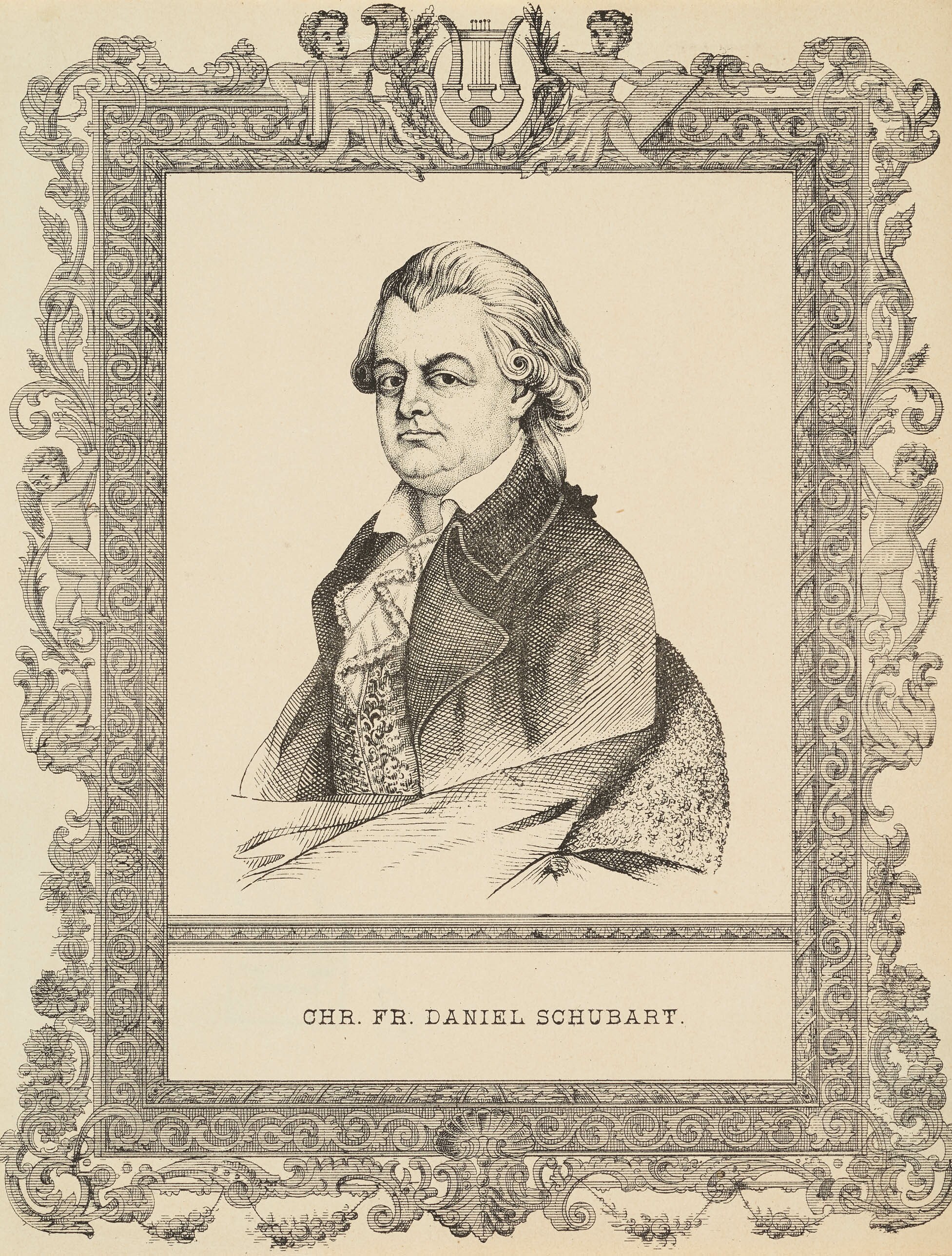 Louis Rachel, Bildnis Christian Friedrich Daniel Schubart