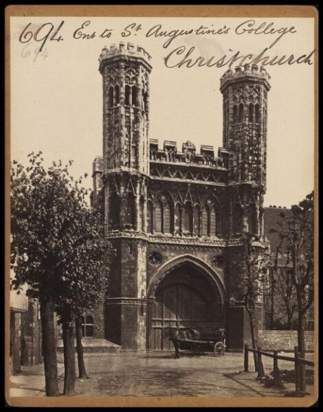Francis Frith, Ent. to St. Augustine's College.  Christchurch