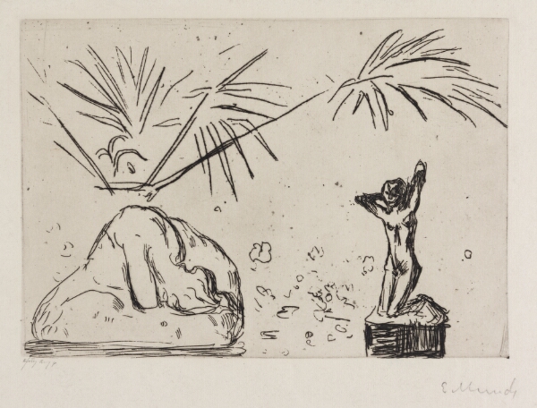 Edvard Munch, Interiør med skulpurer