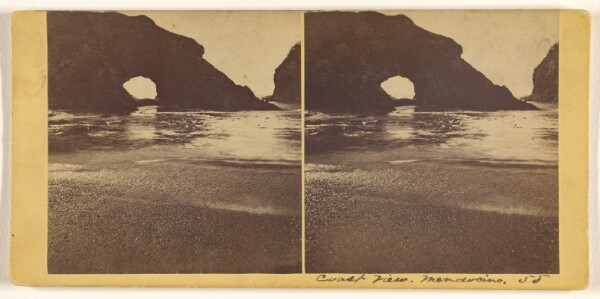 Carleton Watkins, Coast View.  Mendocino.