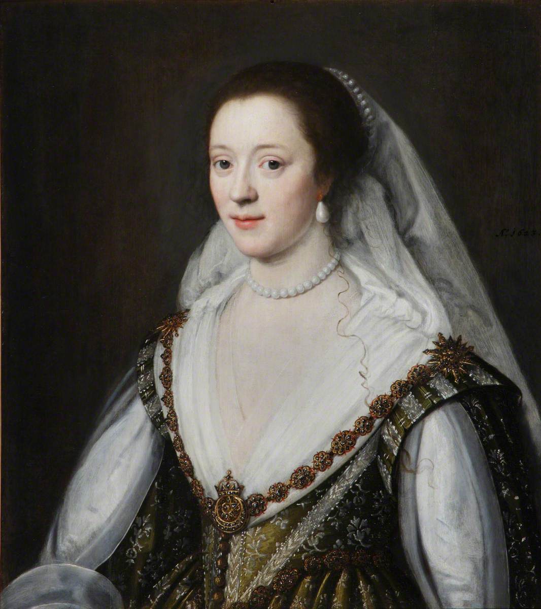 Michiel Jansz. van Mierevelt, Frances Coke, Viscountess Purbeck (1601-1645)