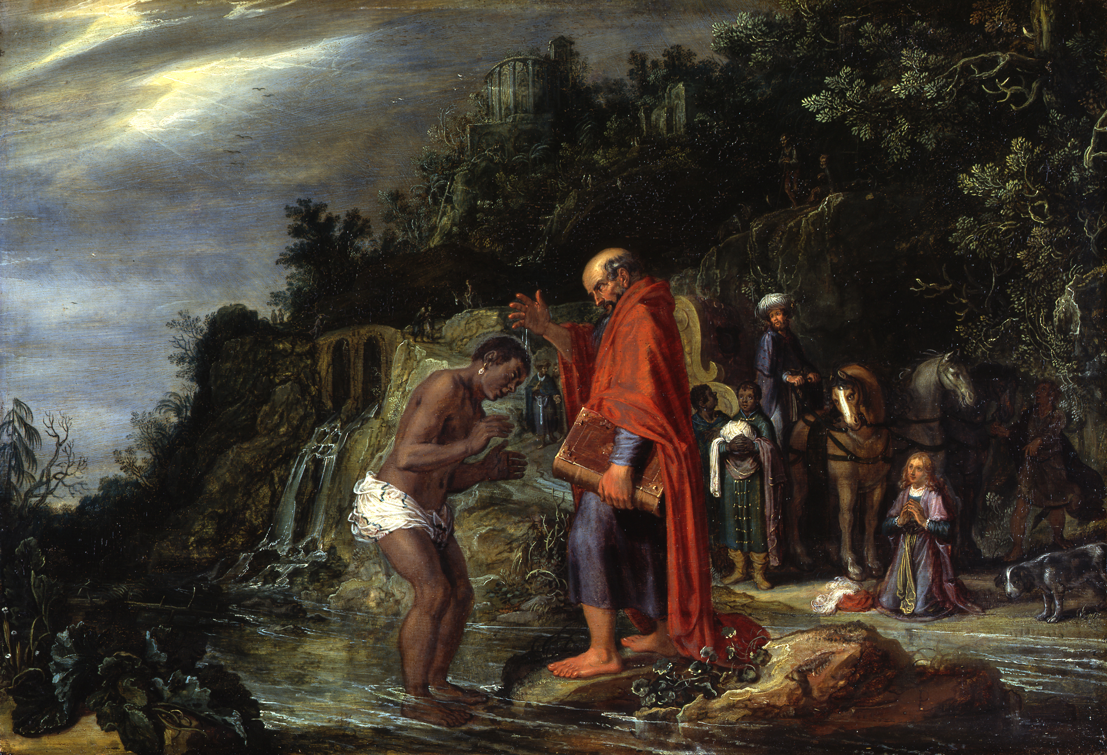 Pieter Lastman, The baptism of the eunuch