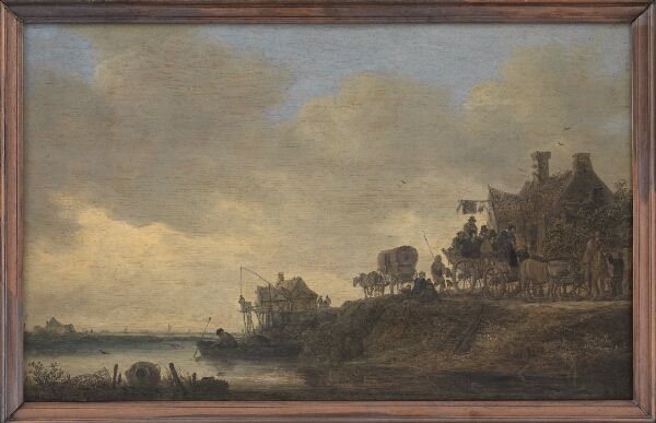 Jan Josefsz van Goyen, Flodlandskab med værtshuset "Svanen"