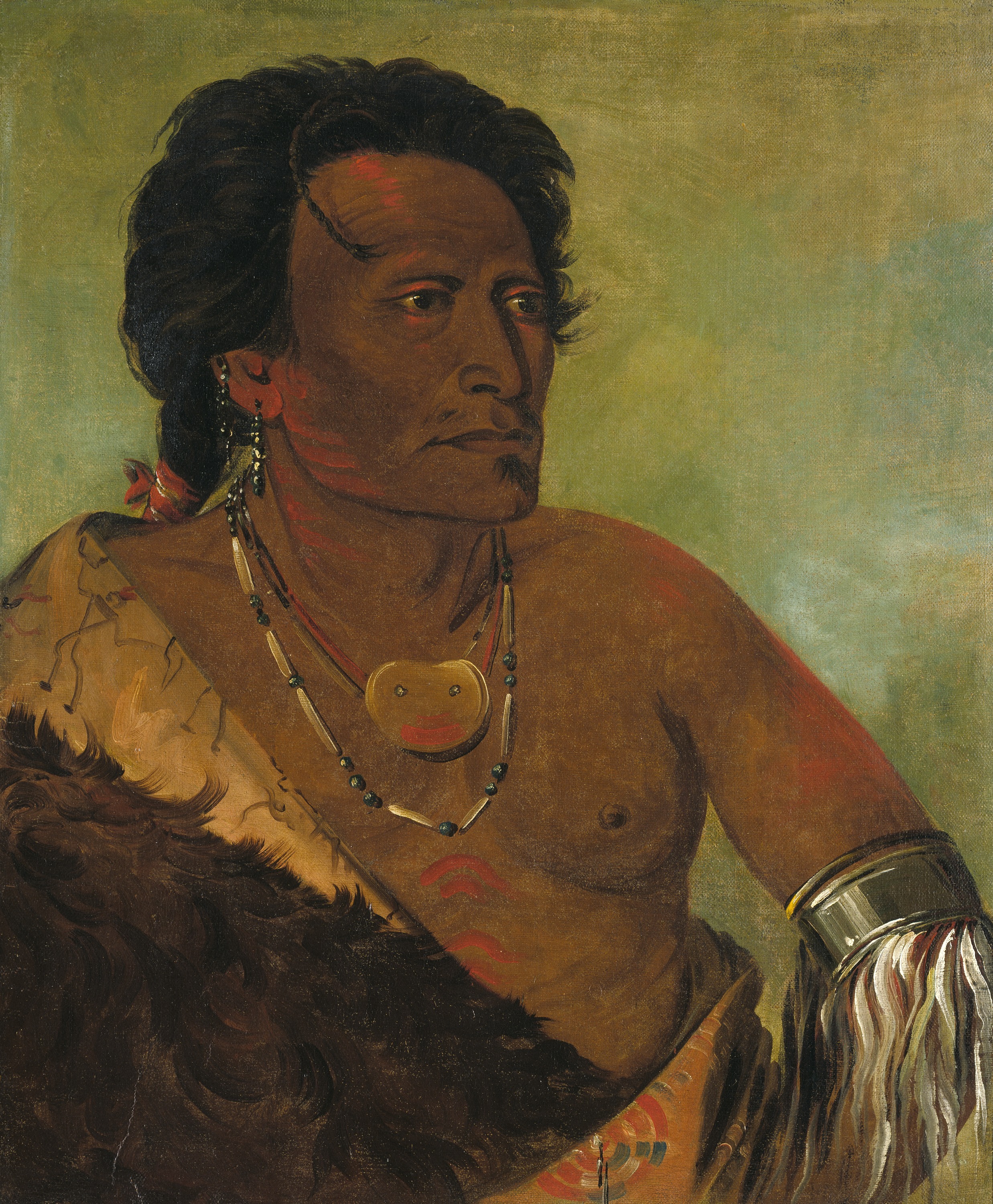George Catlin, Sky-se-ró-ka, Second Chief of the Tribe