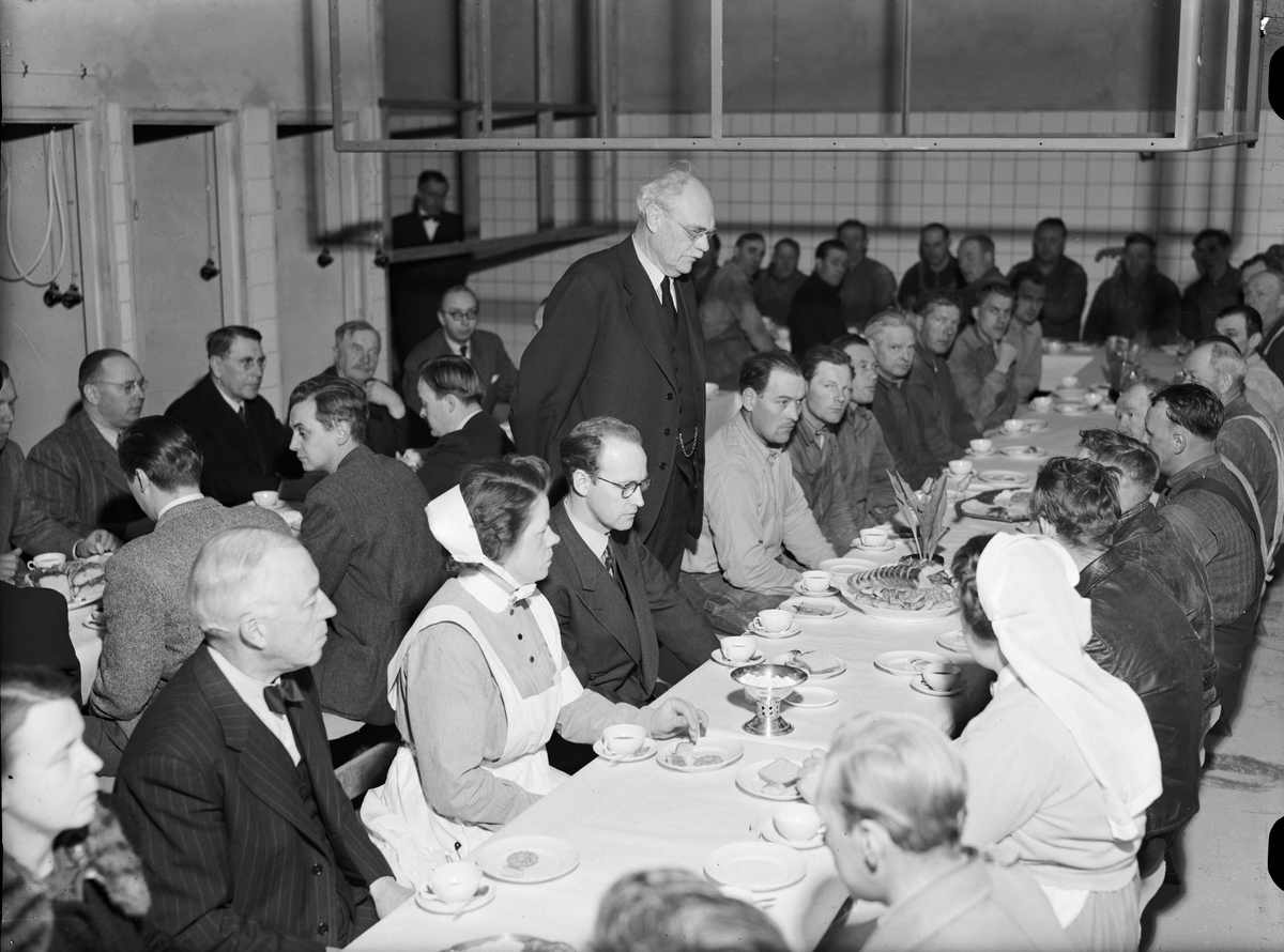 Paul Sandberg, Axel "Lång-Pelle" Pettersson talar, Samariterhemmet, Uppsala april 1948