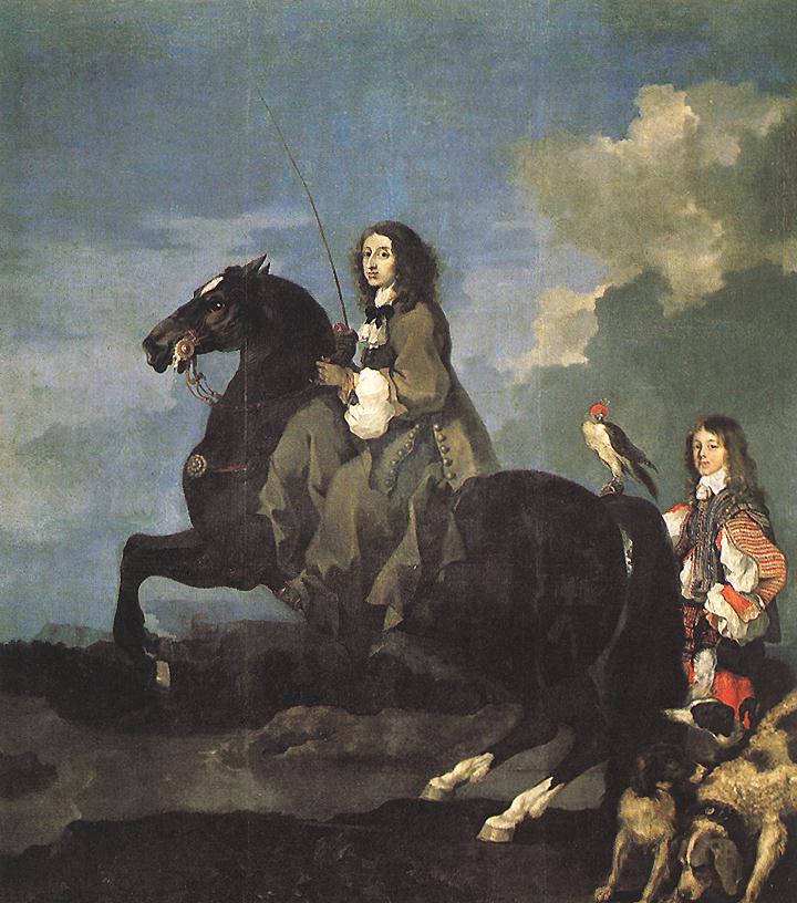 Sébastien Bourdon, Christine of Sweden on Horseback