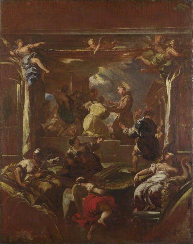 Luca Giordano, Saint Anthony of Padua restores the Foot of a Man