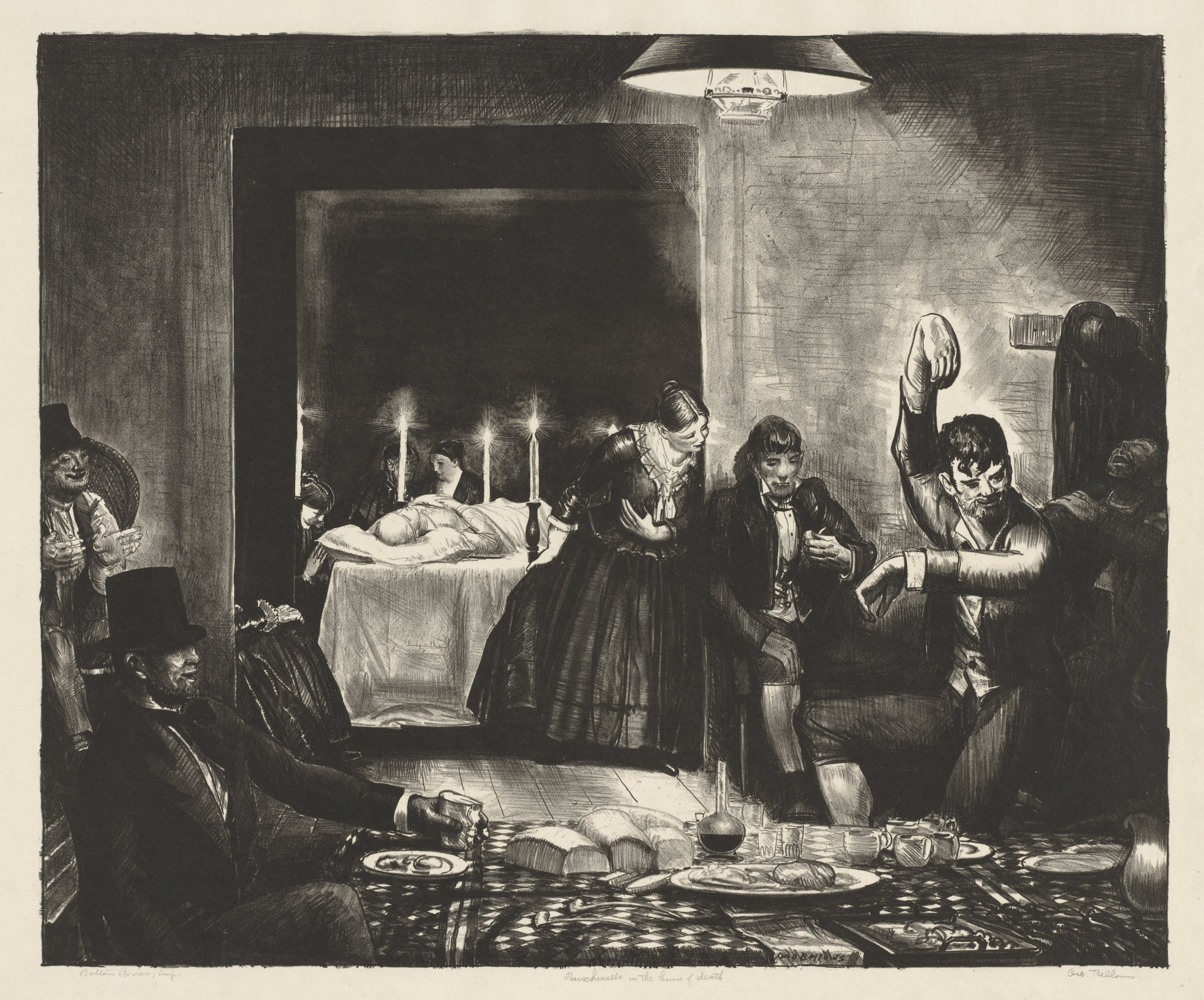 George Bellows, Punchinello in the House of Death