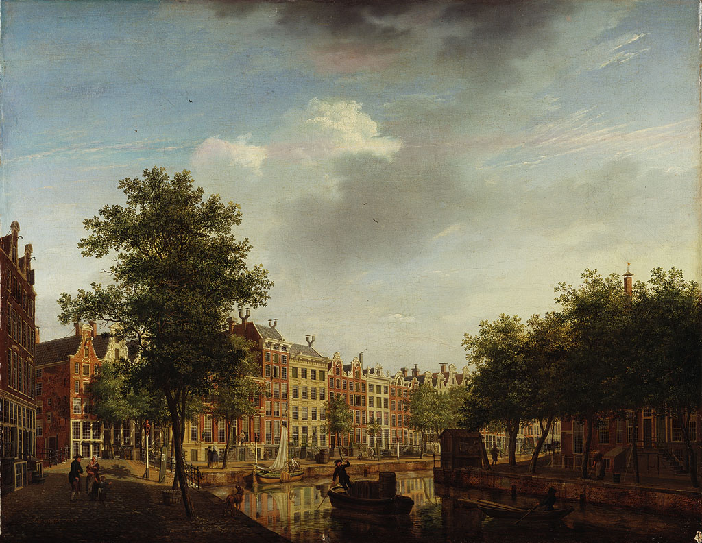 Isaac Ouwater, De Herengracht op de hoek van de Leidsegracht
