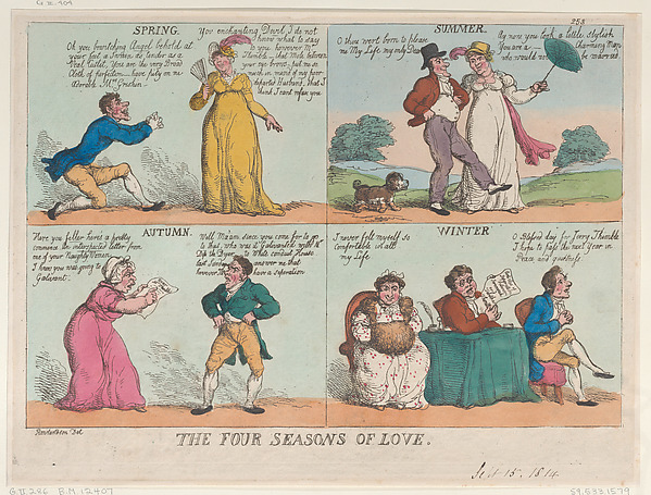 Thomas Rowlandson, The Four Seasons of Love