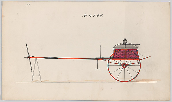 Brewster & Co., Design for Dog Cart or 2 Wheeler, no. 4109