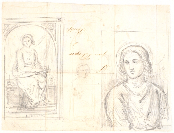 Dankvart Dreyer, Apostelen Johannes. T.h.: studie af samme figur