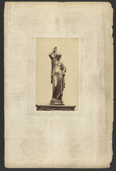 Unknown, [Sculpture of woman holding urn]