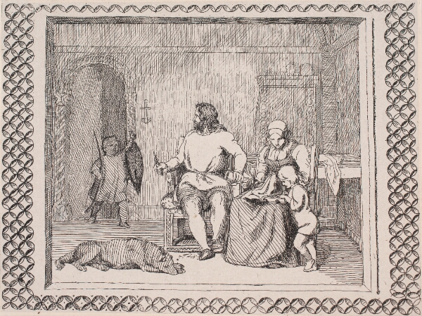 Lorenz Frølich, Illustration til Adam Oehlenschlägers digt "De to kirketårne"