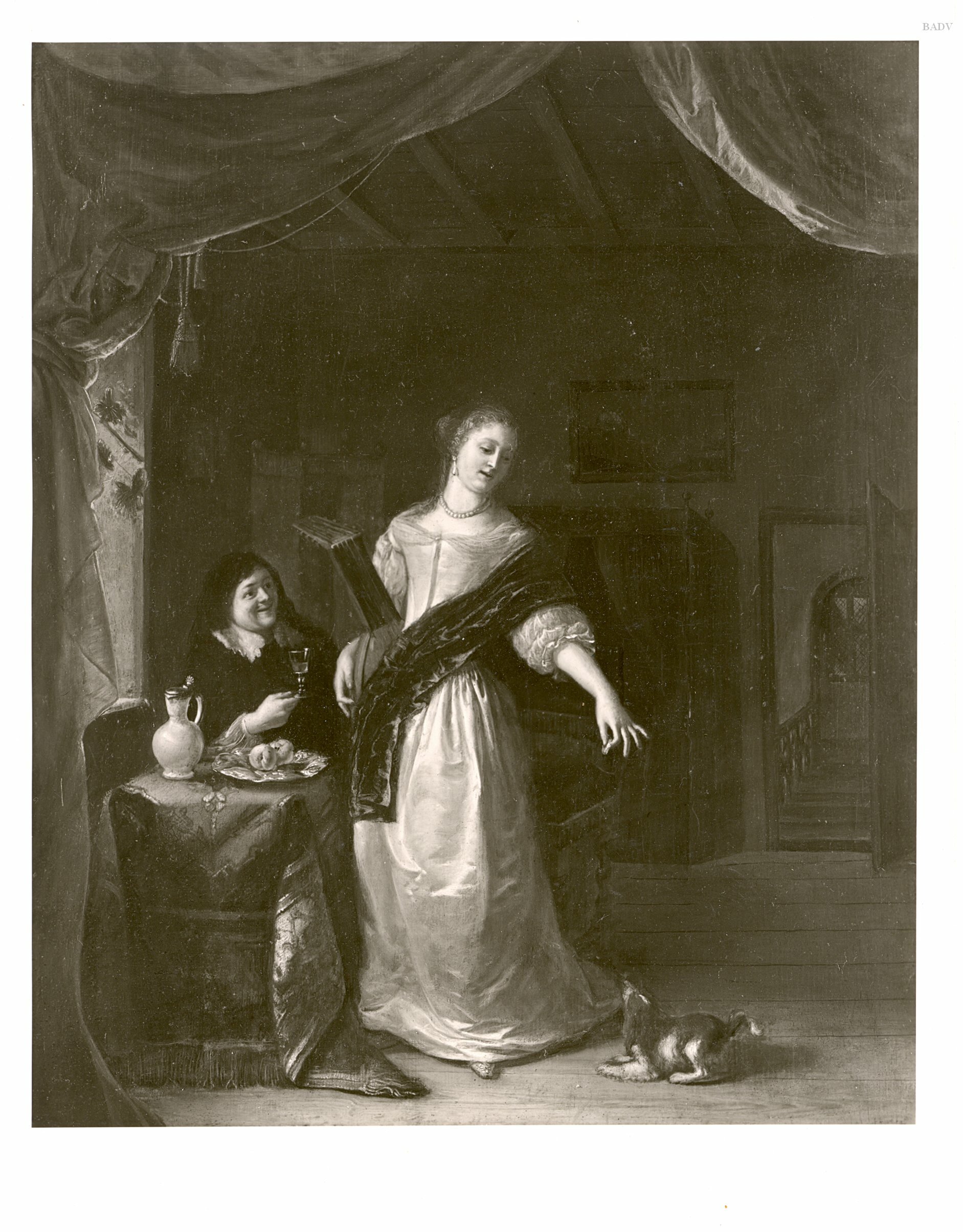 Jan Verkolje, interior with figures