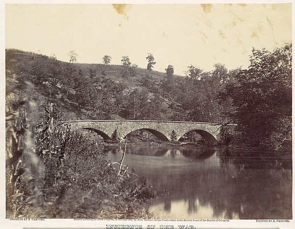 Alexander Gardner, Antietam Bridge, On the Sharpsburg and Boonsboro Turnpike, No. 1, September 1862
