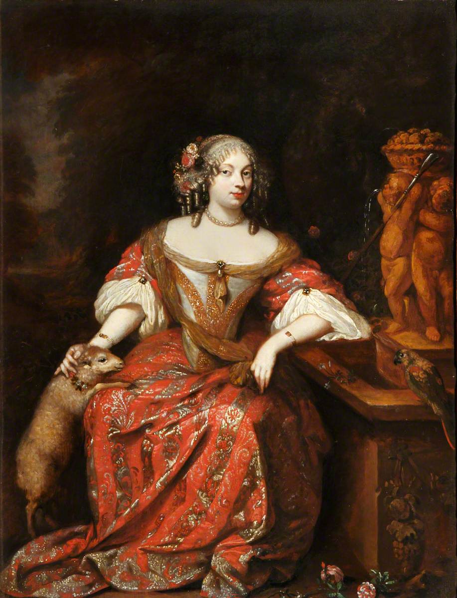 Caspar Netscher, A Lady as a Shepherdess