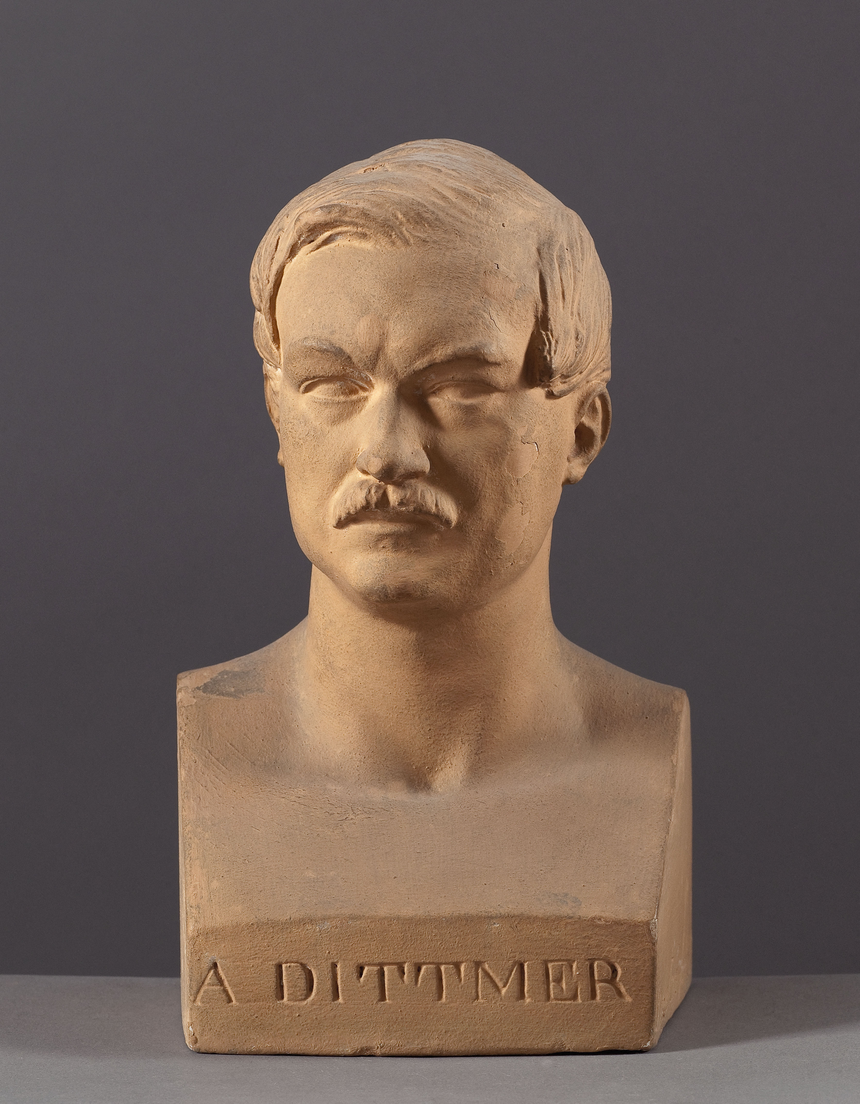 Jean Pierre Dantan, Portrait sérieux d'Adolphe Dittmer (1795-1846), publiciste et administrateur des Haras