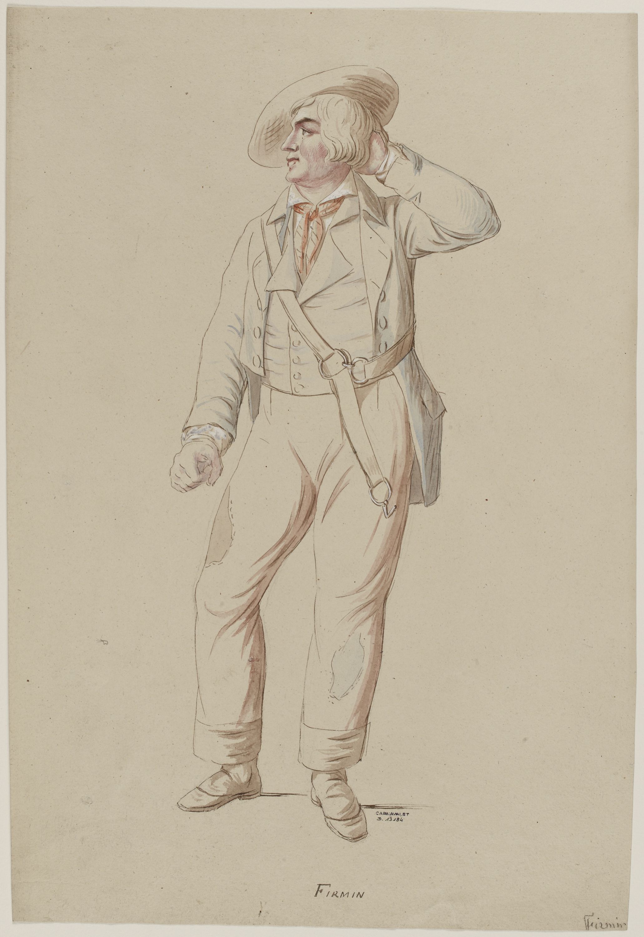 Anonyme, Portrait de l'acteur Firmin
