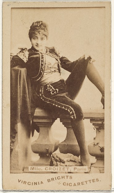Allen & Ginter, Mlle. Croizet, Paris, from the Actors and Actresses series (N45, Type 1) for Virginia Brights Cigarettes