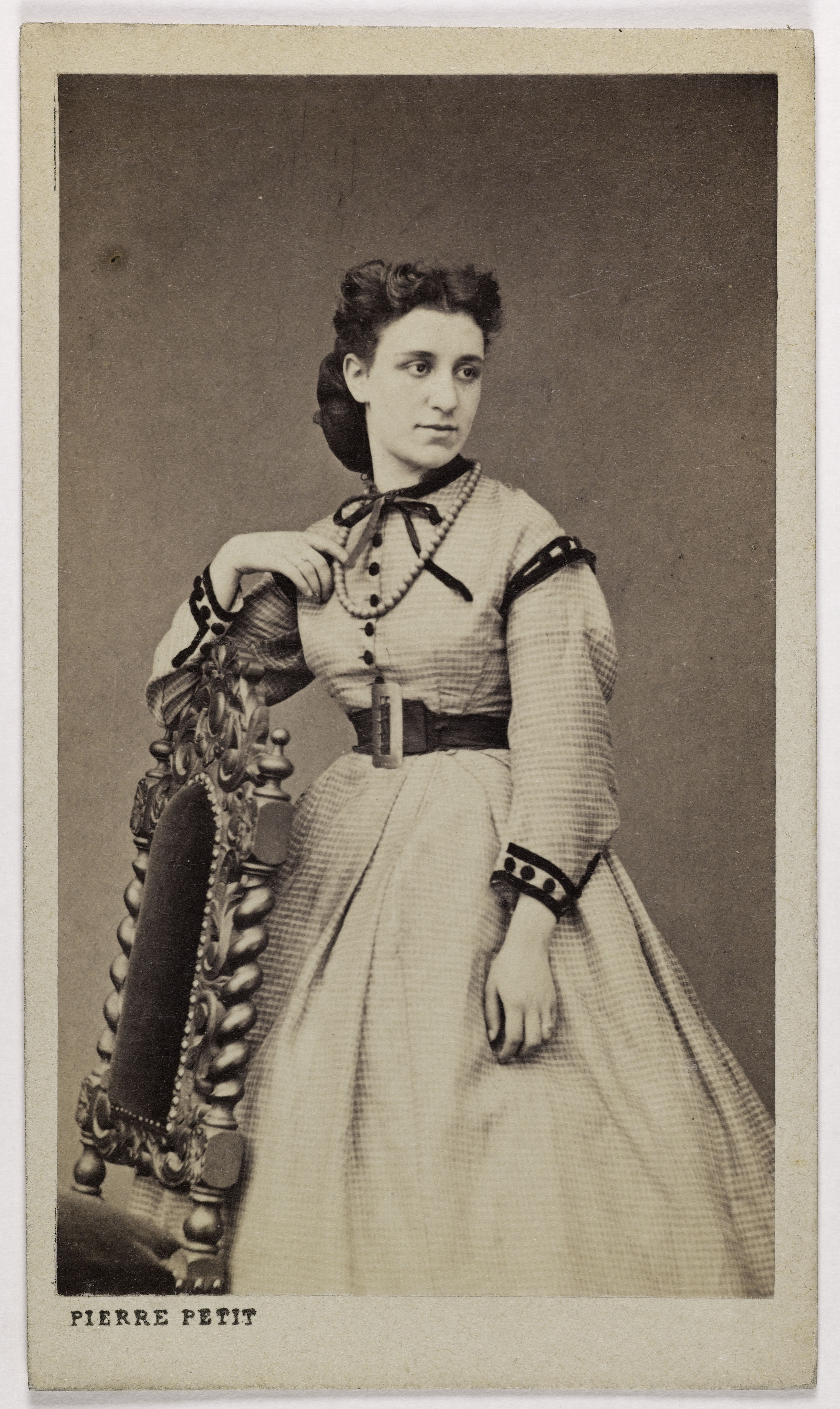 Pierre Petit, Portrait de Marie Bloch (actrice au théâtre de la porte Saint-Martin et du Gymnase)