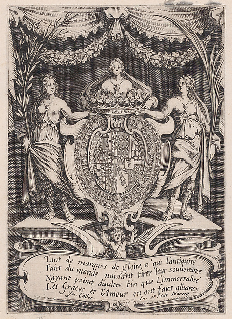 Jacques Callot, Frontispiece, from Le Combat a la Barrière in the Palace at Nancy by Henri Humbert, printed by Sebastien Phillipe