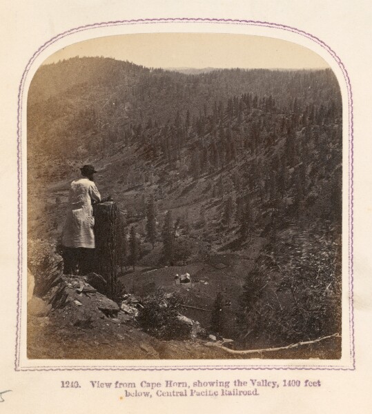 Thomas Houseworth, View from Cape Horn, Showing the Valley