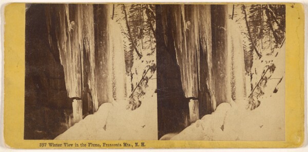Edward Bierstadt, Winter View in the Flume Franconia Mts., N.H.