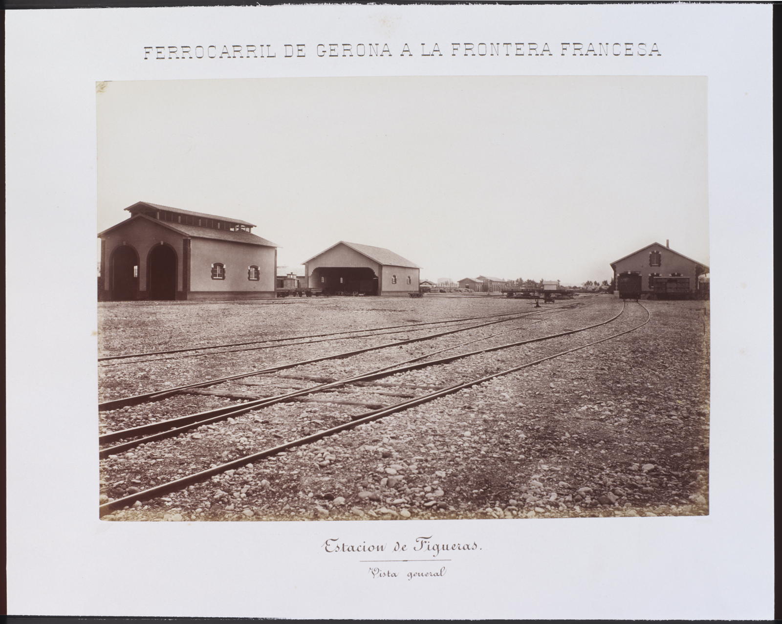 Desconegut, Railway from Gerona to the French Border. Station of Figueras. General view