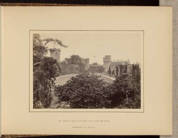 Francis Bedford, Warwick Castle, the inner court, from the mount