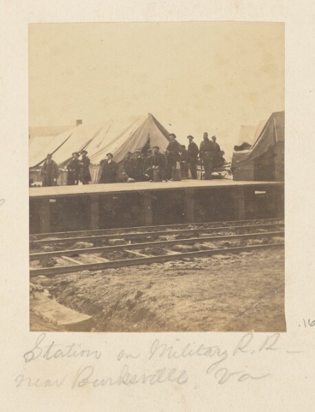 A. J. Russell, Station on Military Railroad near Burkeville, Virginia
