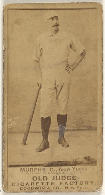 Goodwin & Company, Patrick J. Murphy, Catcher, New York, from the Old Judge series (N172) for Old Judge Cigarettes