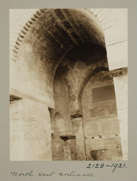 K.A.C. Creswell, Northwest entrance of the mosque of Mamluk Sultan al-Zahir Baybars, Cairo